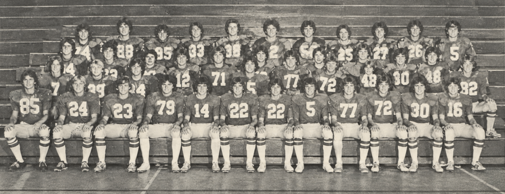 1977 Football team photo