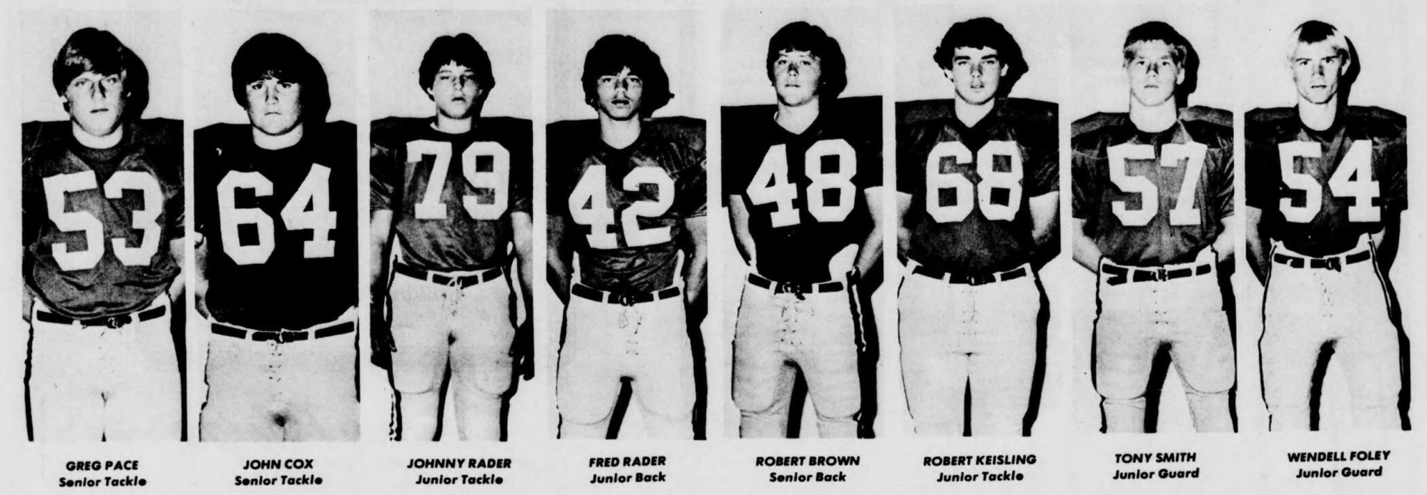 1979 Football team photo